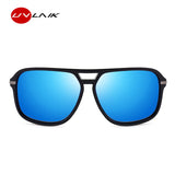 Polarized Sunglasses with Oversized Square Mirror