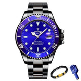 Casual Quartz Watch for Men / Stainless Steel Waterproof