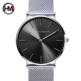 Simple Quartz Watch Stainless Steel Mesh Band UNISEX