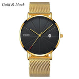 Ultra Thin Stainless Steel Quartz Watch for men