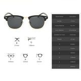 Polarized Semi-Rimless Sunglasses