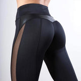 Black Mesh Fitness Leggings