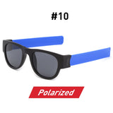 Fancy Slap Wristband Polarized Folding Sunglasses