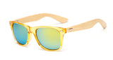 Unisex Square Bamboo Wood Sunglasses