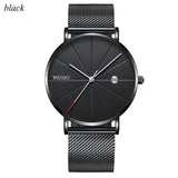 Ultra Thin Stainless Steel Quartz Watch for men