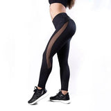 Black Mesh Fitness Leggings