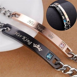 Her King His Queen Bracelet Set Unisex