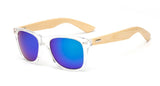 Unisex Square Bamboo Wood Sunglasses