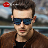 Polarized Sunglasses with Oversized Square Mirror