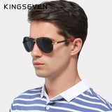 Men Vintage Aluminum Polarized Sunglasses