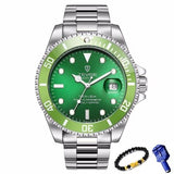 Casual Quartz Watch for Men / Stainless Steel Waterproof