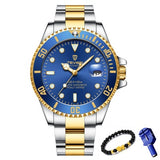 Casual Quartz Watch for Men / Stainless Steel Waterproof