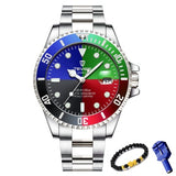 Casual Quartz Watch for Men / Stainless Steel Waterproof