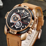 Waterproof Men's Gold Watch