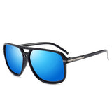 Polarized Sunglasses with Oversized Square Mirror