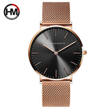 Simple Quartz Watch Stainless Steel Mesh Band UNISEX