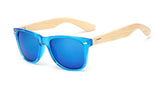 Unisex Square Bamboo Wood Sunglasses