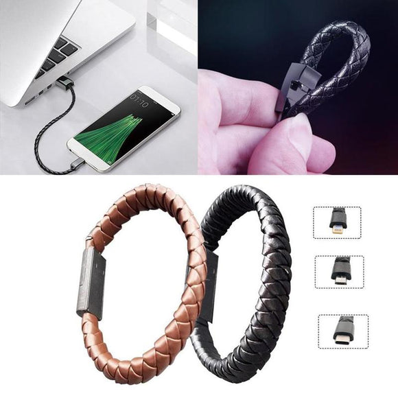 Bracelet data charging cable