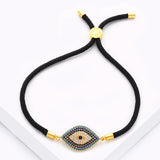 Turkish Evil Eye Design Gold Bracelet for Women