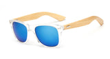 Unisex Square Bamboo Wood Sunglasses