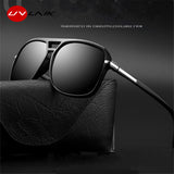 Polarized Sunglasses with Oversized Square Mirror