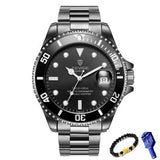 Casual Quartz Watch for Men / Stainless Steel Waterproof