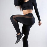 Black Mesh Fitness Leggings