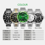 Casual Quartz Watch for Men / Stainless Steel Waterproof