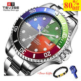 Casual Quartz Watch for Men / Stainless Steel Waterproof